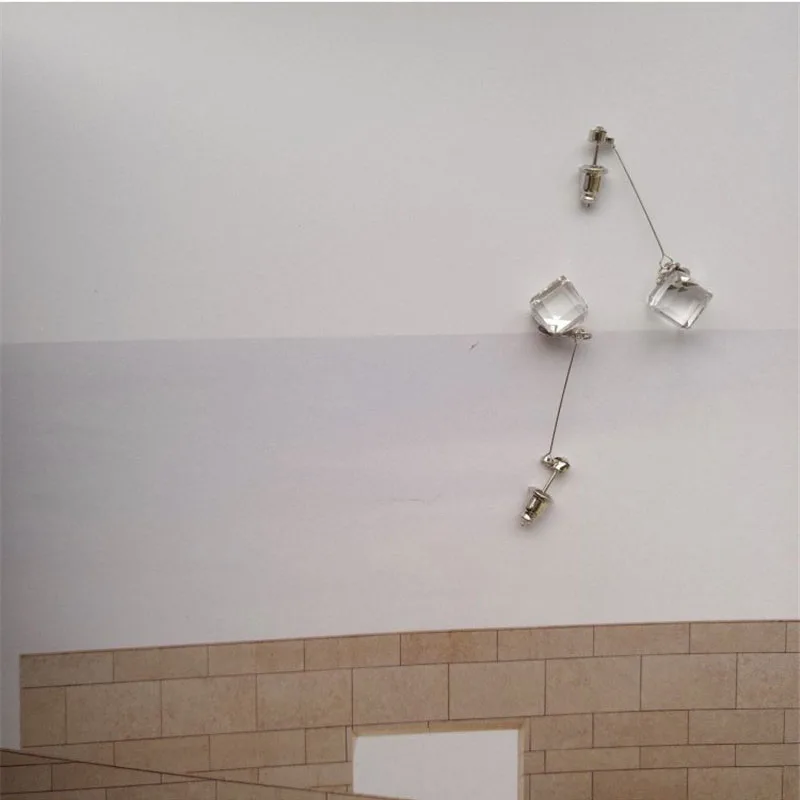 Модные квадратные серьги-подвески с кристаллами и кисточками для женщин девушек