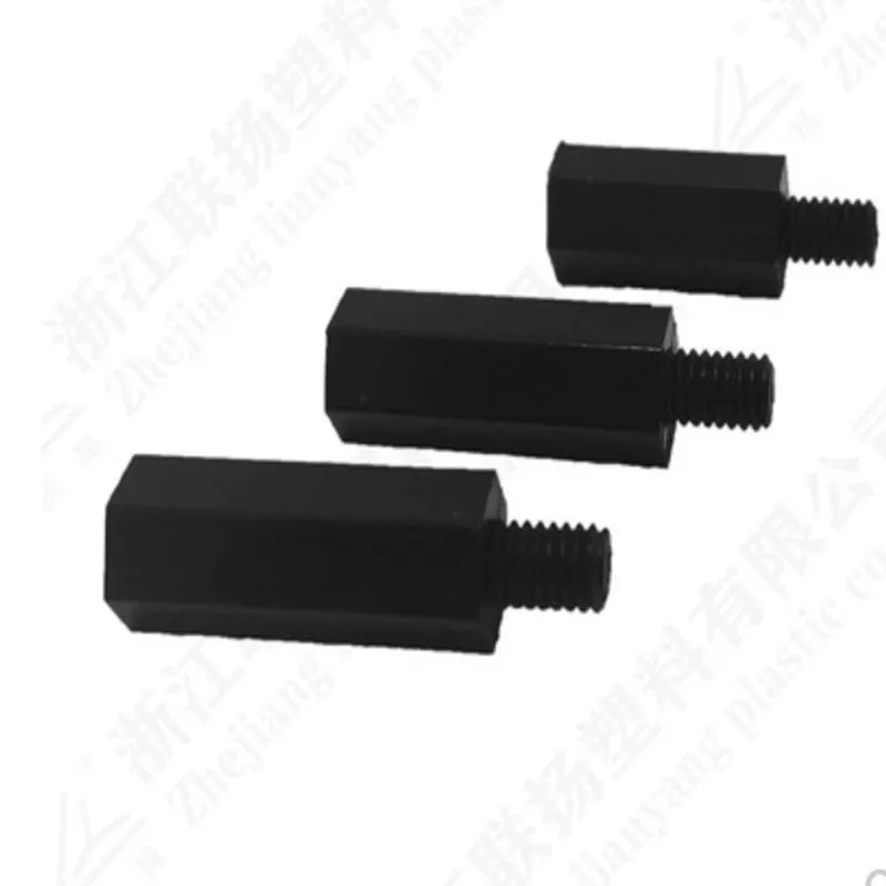 50PCS 20PCS M2 M2.5 M3 M4+6 Black Nylon Standoff Spacer Male to Female image 3