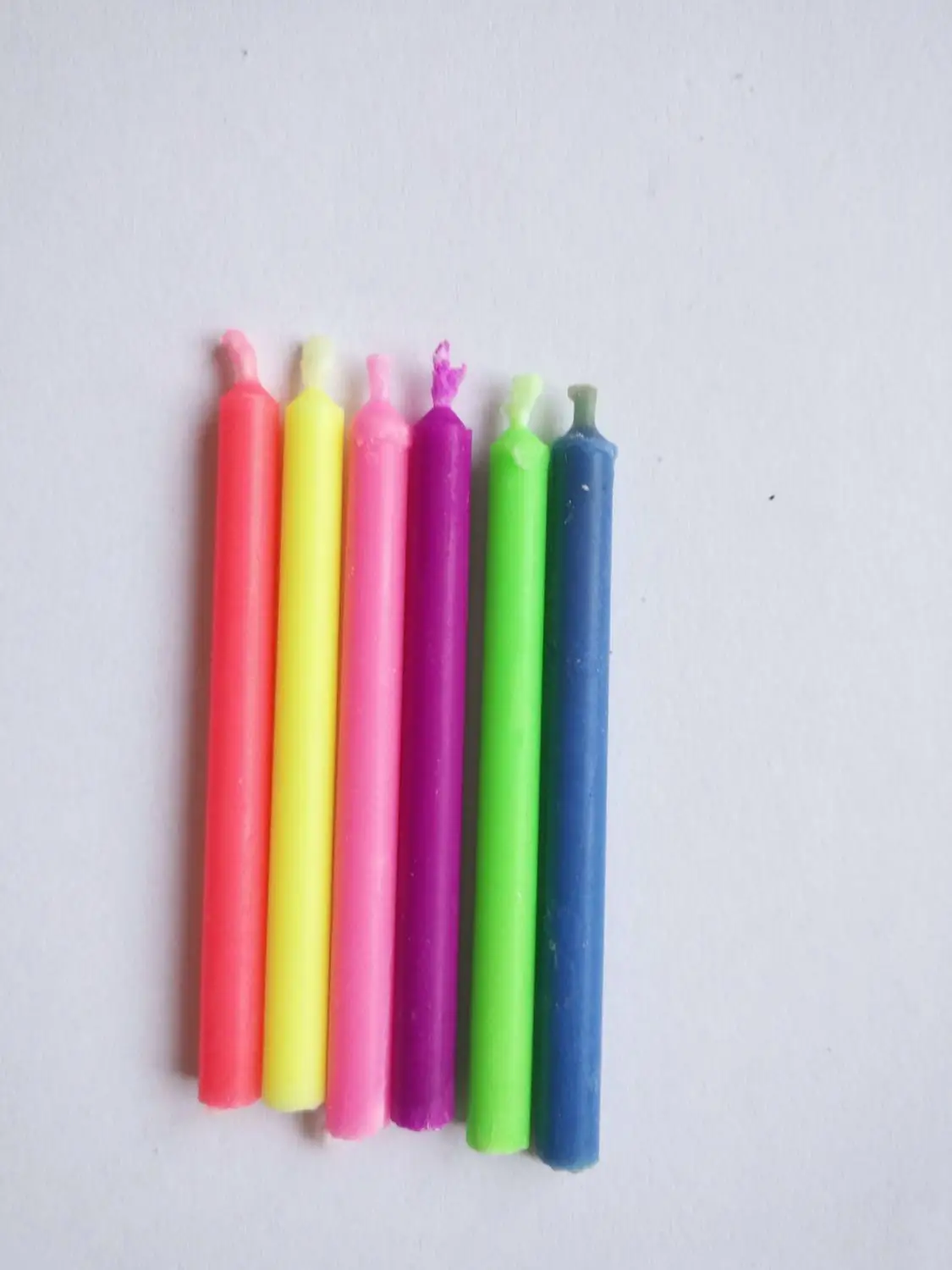 Красочные свечи для торта дня рождения креативные праздничные принадлежности