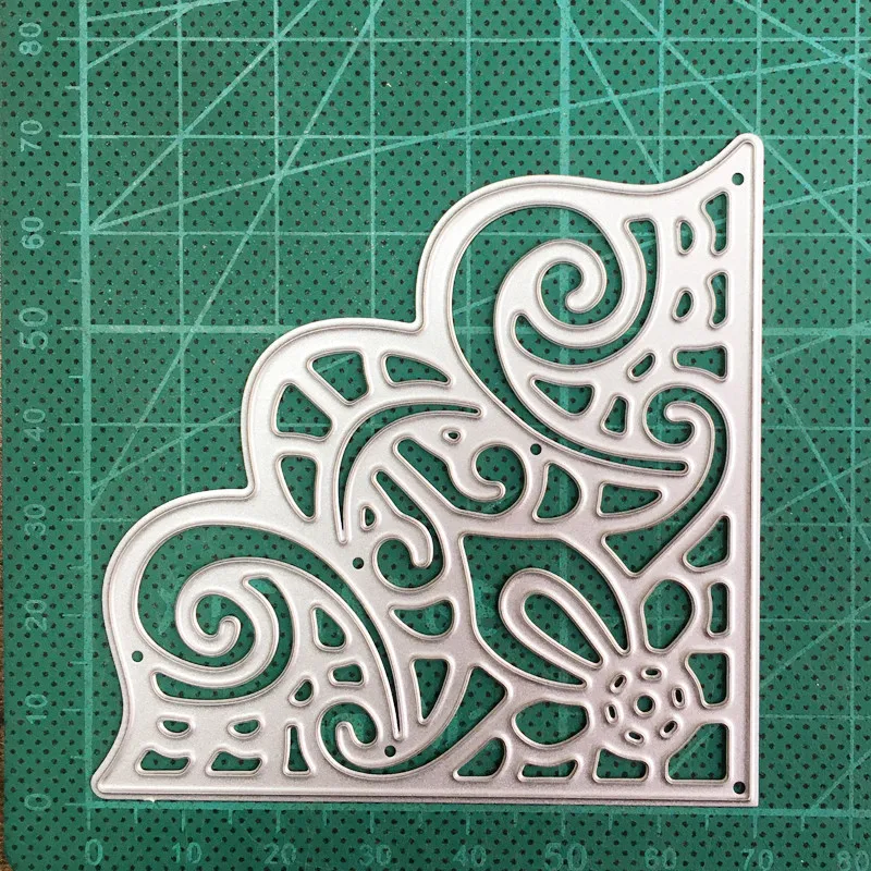 Пресс-формы кружевная угловая рамка металлические пресс-формы для скрапбукинга