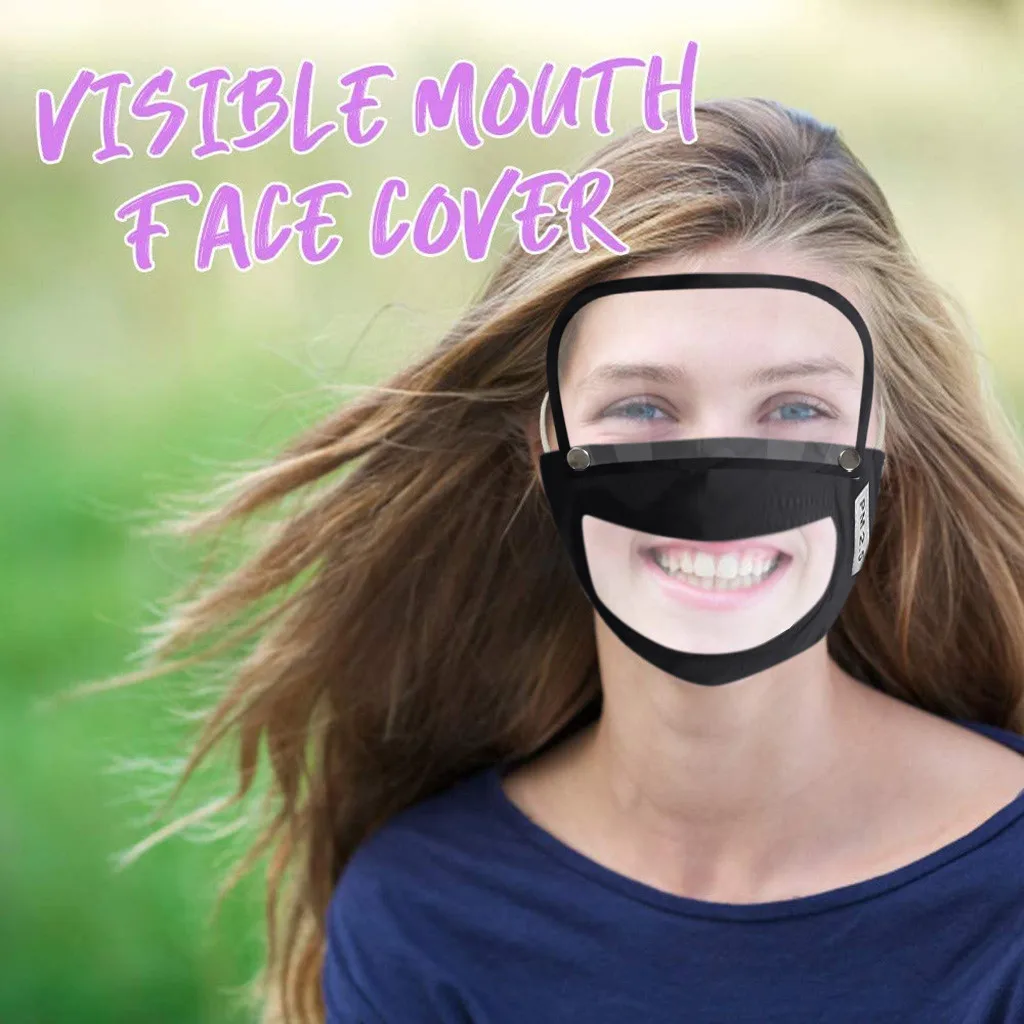 1 шт. летняя маска для лица Aldult многоразовая чтения губ с фильтром и съемным