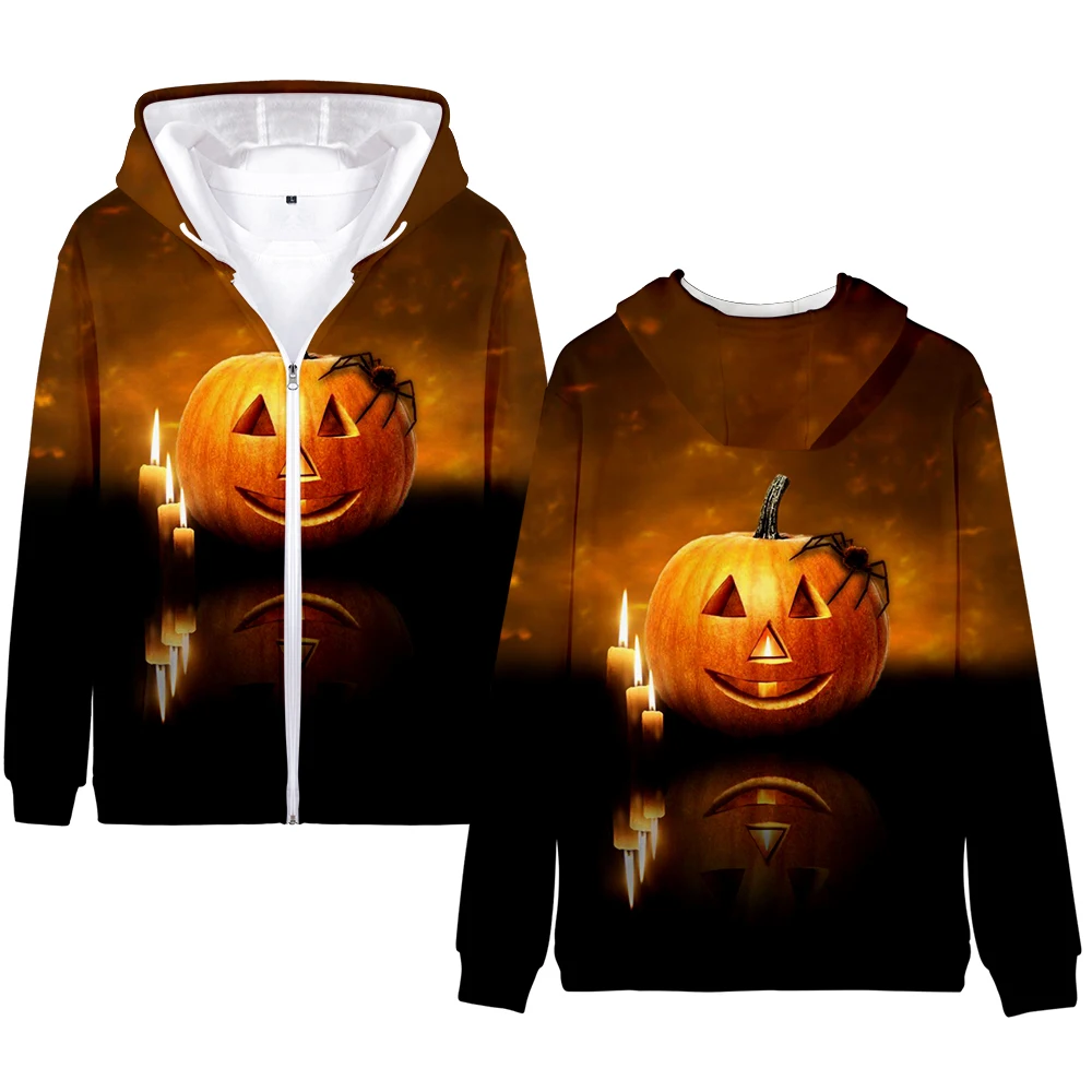 

Happy Halloween 3D Print Boy Girl Man Tracksuit Zipper Hoodies Jumper Sweatshirt Autumn Winter Women Jackets Oversized Casual