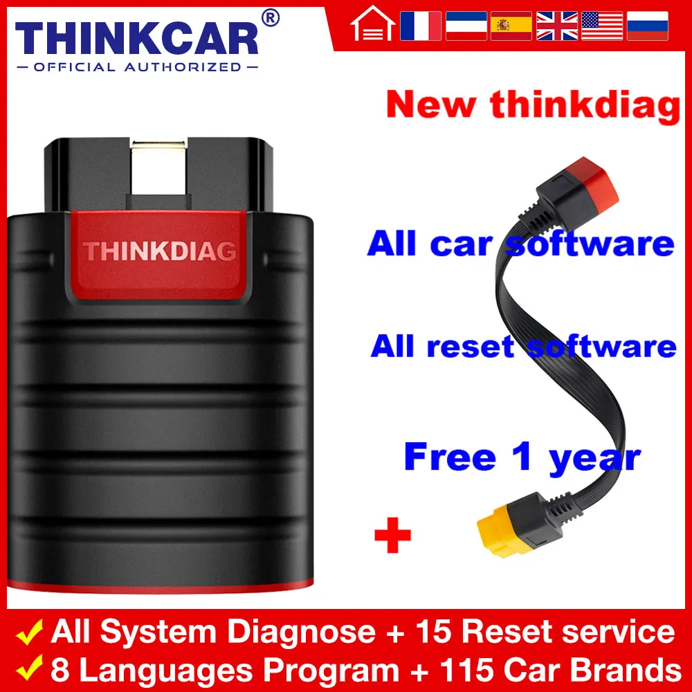 Программное обеспечение THINKCAR ThinkDiag для сброса всех автомобилей инструмент
