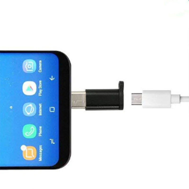 Брелок адаптер Micro USB Женский к USBC Мужской конвертер для huawei mate 20 X Pro P20 samsung S9 Micro Usb к type-C зарядное устройство