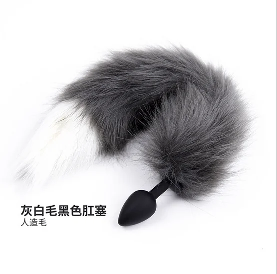 Fetish Sexy Feather Flirting Slave Anal Plug Fox Tail Anus Erotic Toys Sex Body Swing Products for Couple | Красота и здоровье