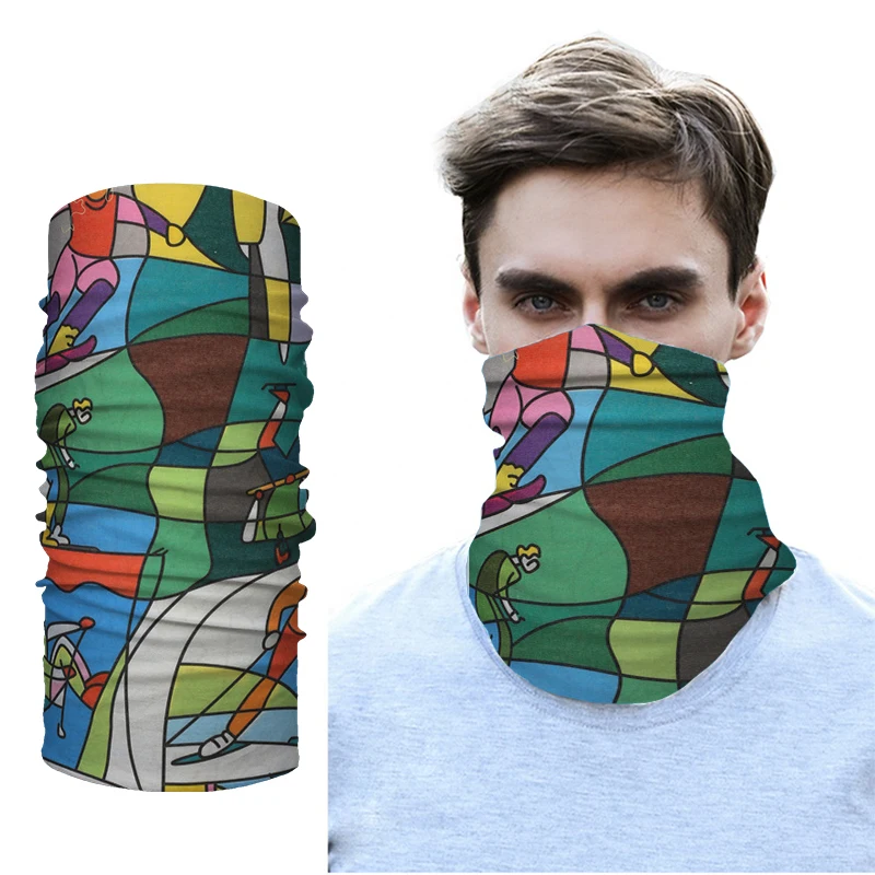

Outdoor Sport Hiking Scarves Unisex Hiking Magic Scarf Seamless Geometrical Shape Bandana Riding Sweat Absorption Elasticity