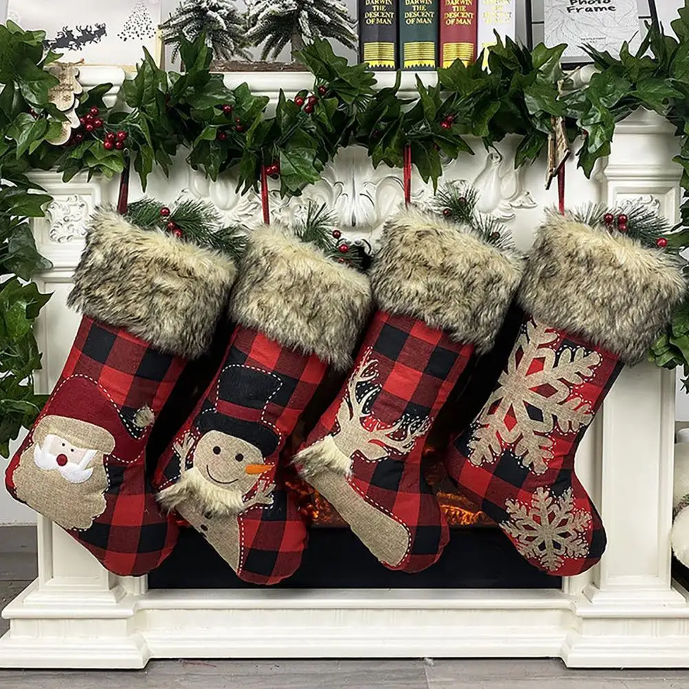 

Soft Eco-friendly Photography Props Fireplace Stocking Tree Decoration