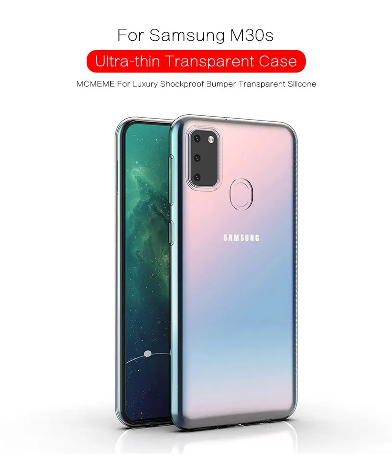 Для samsung Galaxy M30S чехол-накладка ультратонкий прозрачный ТПУ силиконовый чехол для телефона для samsung Galaxy a51 a71 a91 M30S s11 чехол
