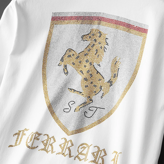 

Rhinestone Shirts Luxury Men Summer Short Sleeve Slim Casual Shirt High Quality Business Social Dress Shirts Streetwear Clothes