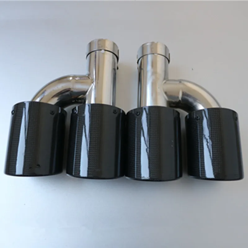 (Слева + справа) двойной наконечник выхлопной трубы для хвостовой части из