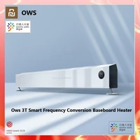 xiaomi ows 3t smart frequency conversion baseboard heater al alloy electric heating pollution free work with mi home app