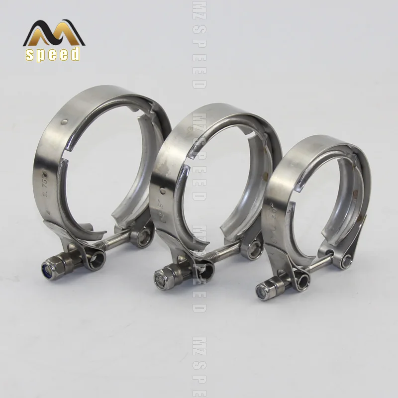 

Universal Stainless steel 2" 2.5" 3" 3.5" Exhaust downpipe v band clamp v-band clamps V clamp clip 1.5 2.5 3 3.5 inch