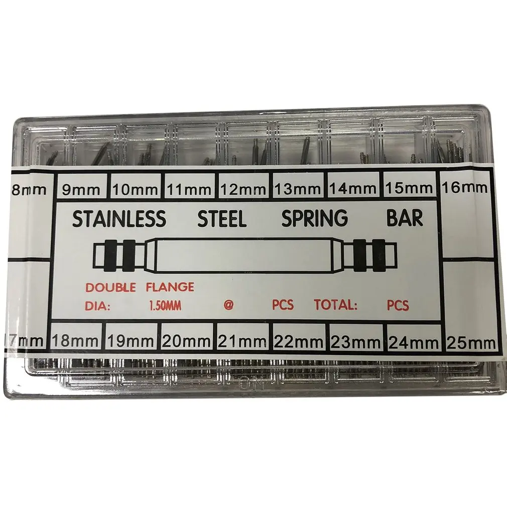 

360PCS Quick Use Boxed Lugs Watch Band Spring Strap Link Pin Remover Set Stainless Watch Wrist Bands Repair Kit For Watch Maker