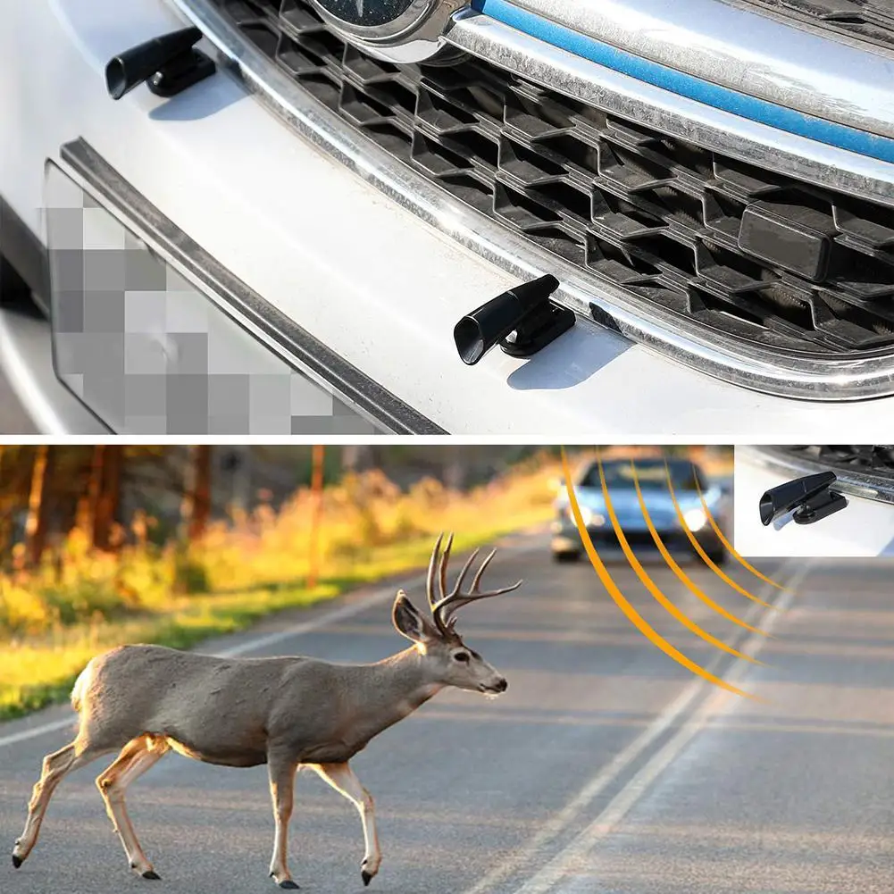 

2Pcs Ultrasonic Animal Saving Wind Whistle Cars Motorcycle Deer Warning Repeller HOT SALES！！！