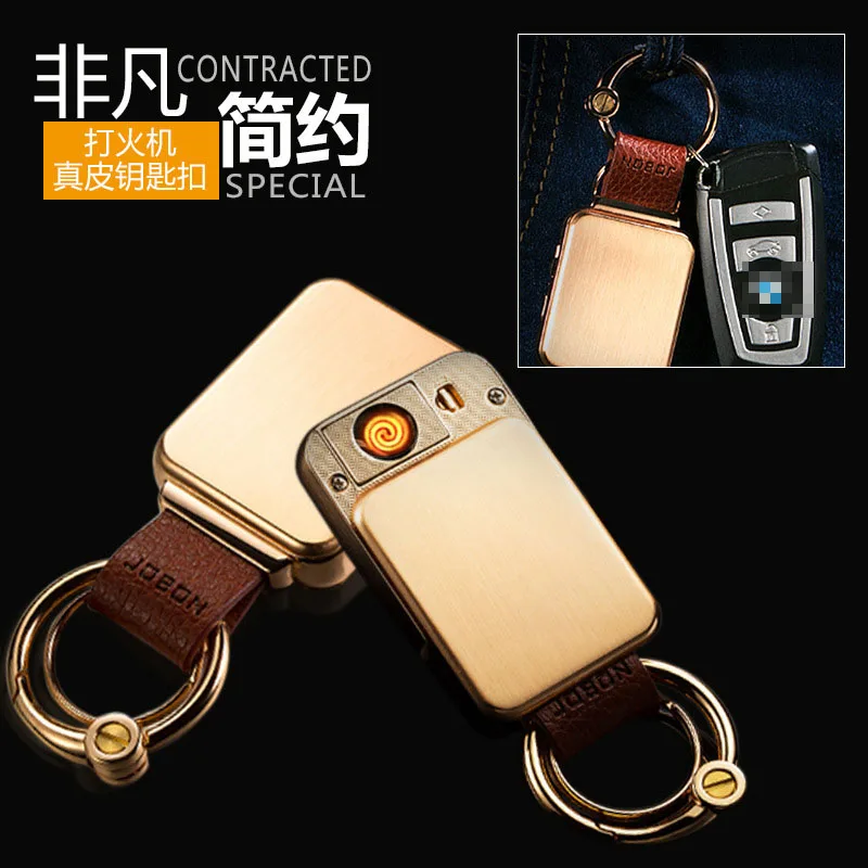 Подлинная Jobon квадратная с кнопкой блокировки креативная USB зарядка Зажигалка