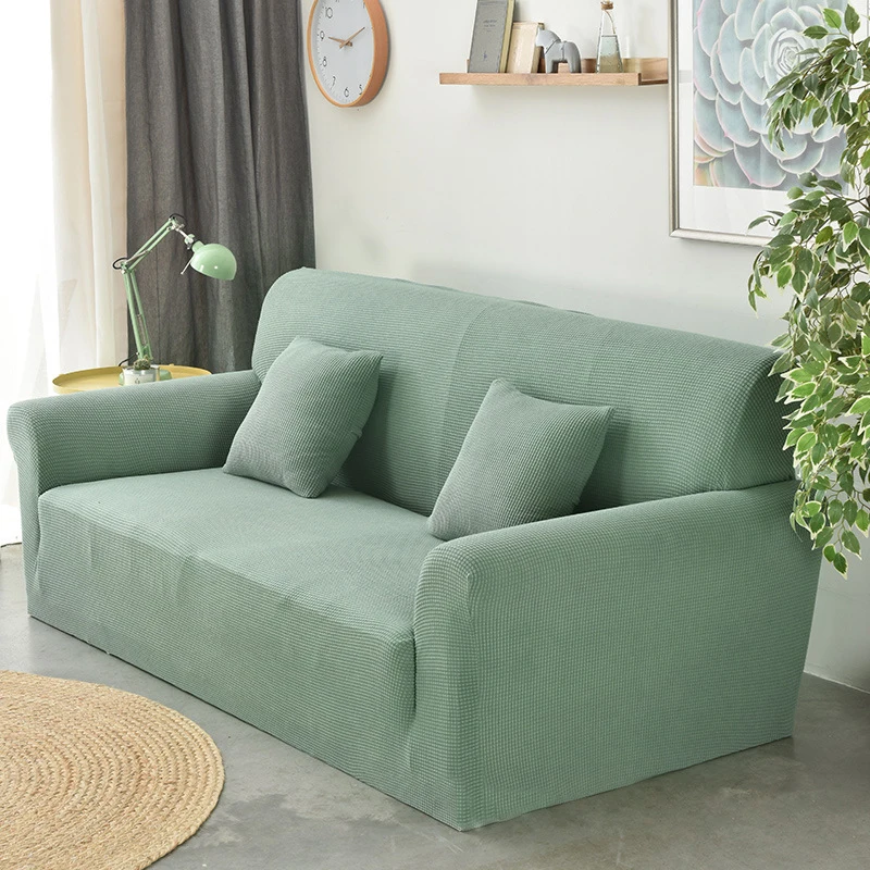 Sofa Covers for Living Room Thick Plaid Cover All-inclusive Solid Color Combination Towel Couch Funda Para | Дом и сад