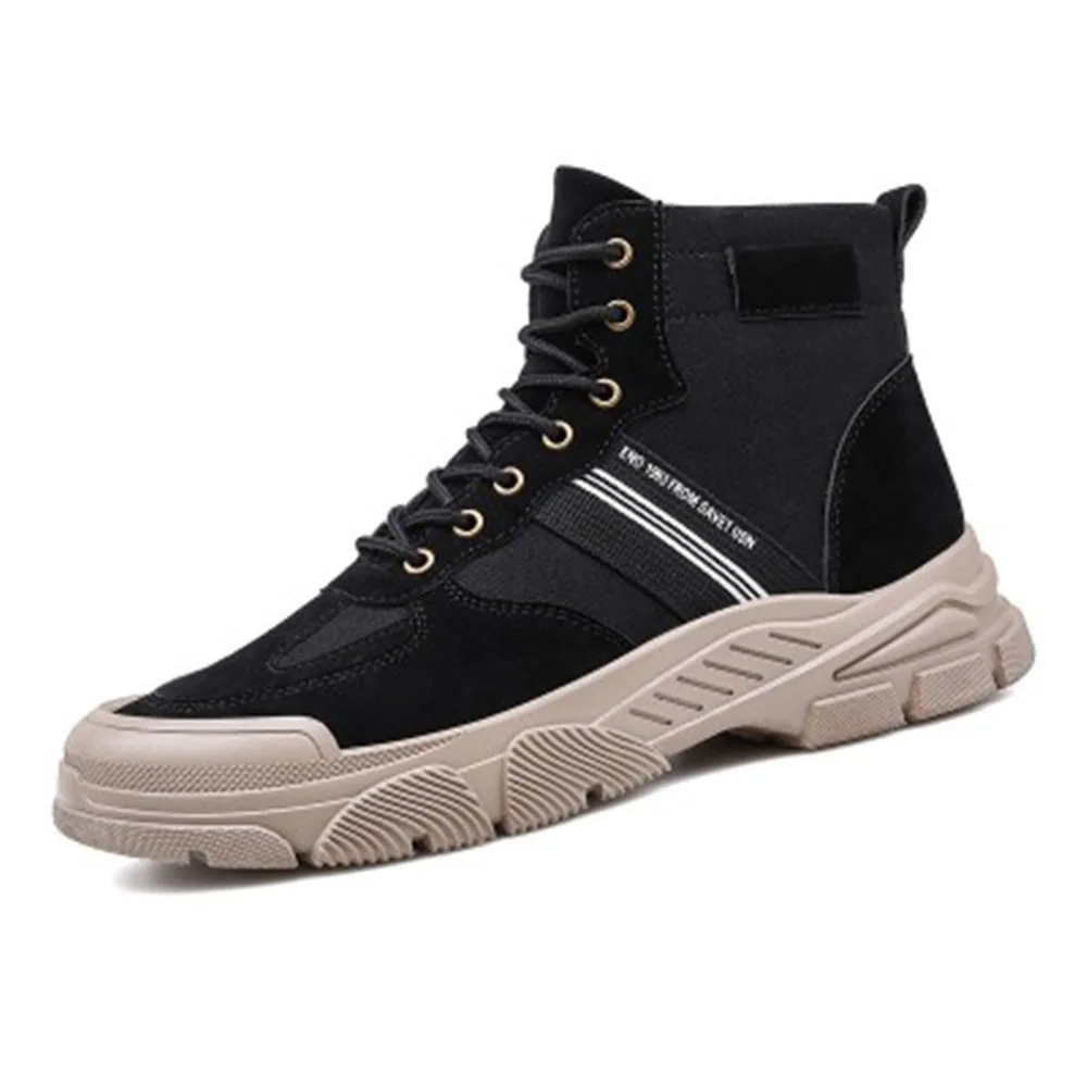 

Fashion British style men's shoes autumn new trend personality casual middle cut tooling Martin boots MJ0238