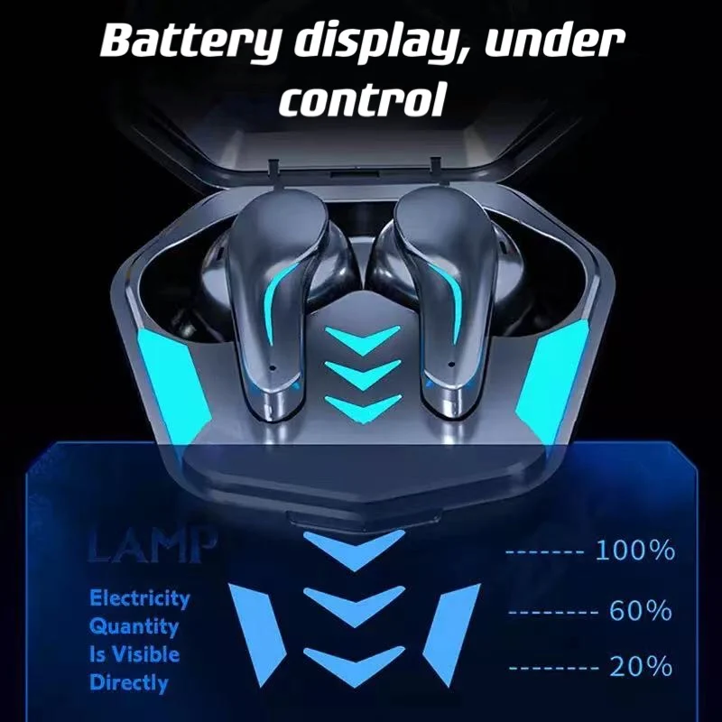 

New TWS Wireless Gaming Bluetooth 5.1 Headphones Low Delay 9D HIFI Sound Touch Control Gamer Earphones Headsets With Mic