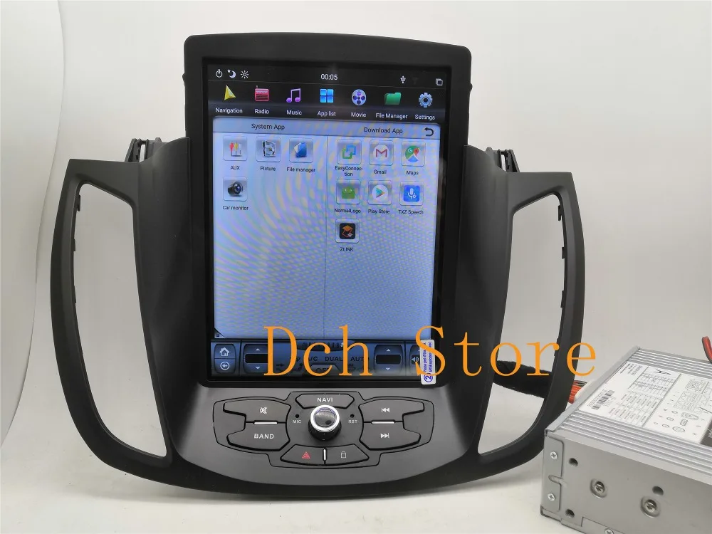 10,4 ''вертикальный экран Tesla стиль Android 8,1 автомобильный DVD gps навигация радио плеер для Ford Kuga 2013 PX6