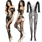 Сексуальное порно белье боди, нижнее белье, одежда для сна, Для женщин фетиш плотно Дамское белье с открытой промежностью, костюм кошки, из сетчатой ткани для маленьких девочек кукла Mujer