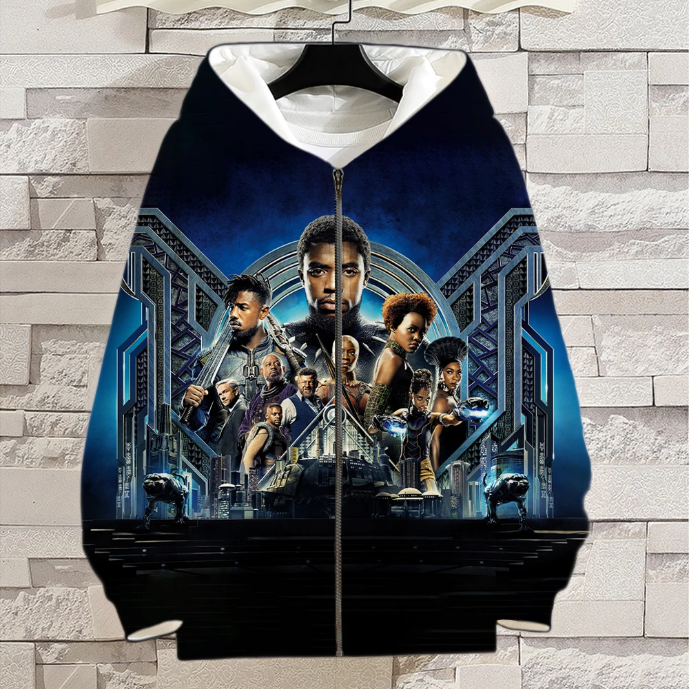 Толстовка с капюшоном на молнии для мужчин и женщин Модный свитшот 3D принтом