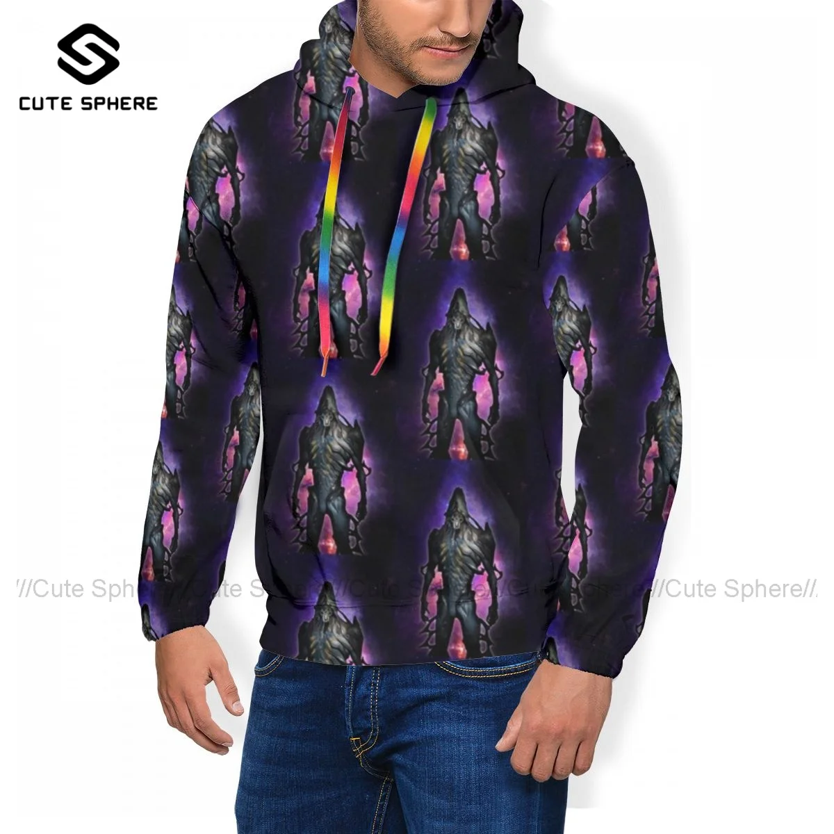 

Warframe Hoodie Polyester Warm Hoodies Long Sleeve Loose Popular Pullover Hoodie XL Mens