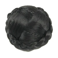 soowee synthetic hair chignon black hair bun cover donut roller hairpieces uman hair for bradis hair pieces updo wig