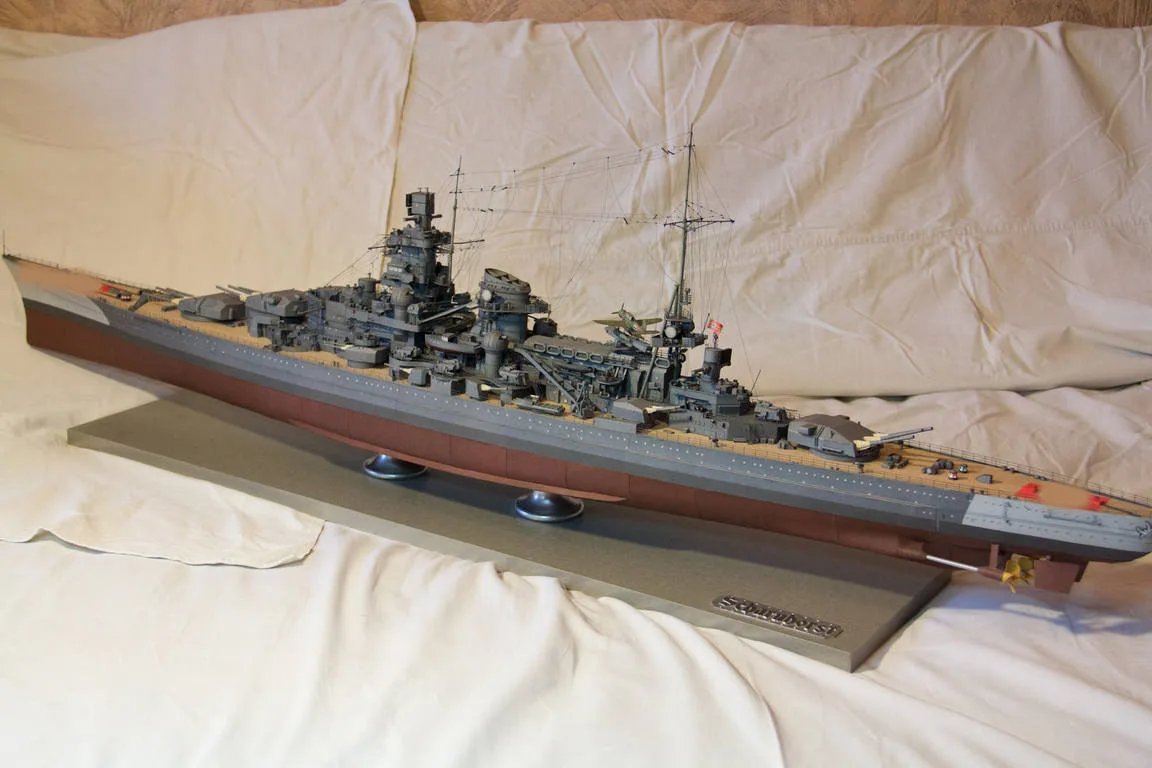 Harlin версия Scharnhorst боевой крейсер 1: 200 3d