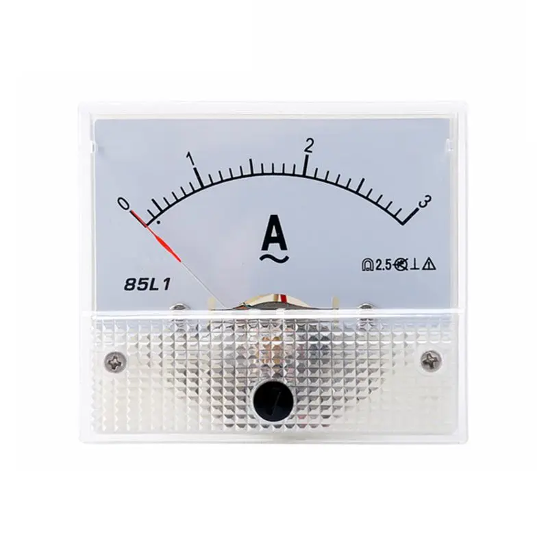 

85L1 AC Panel Meter Analog Panel Ammeter Dial Current Gauge Pointer Ammeter