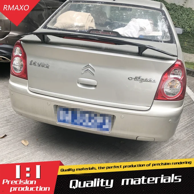 For Citroen C-Elysee Spoiler 2013-2019 Elysee TF ABS Material Car Rear Wing Primer Color | Автомобили и мотоциклы