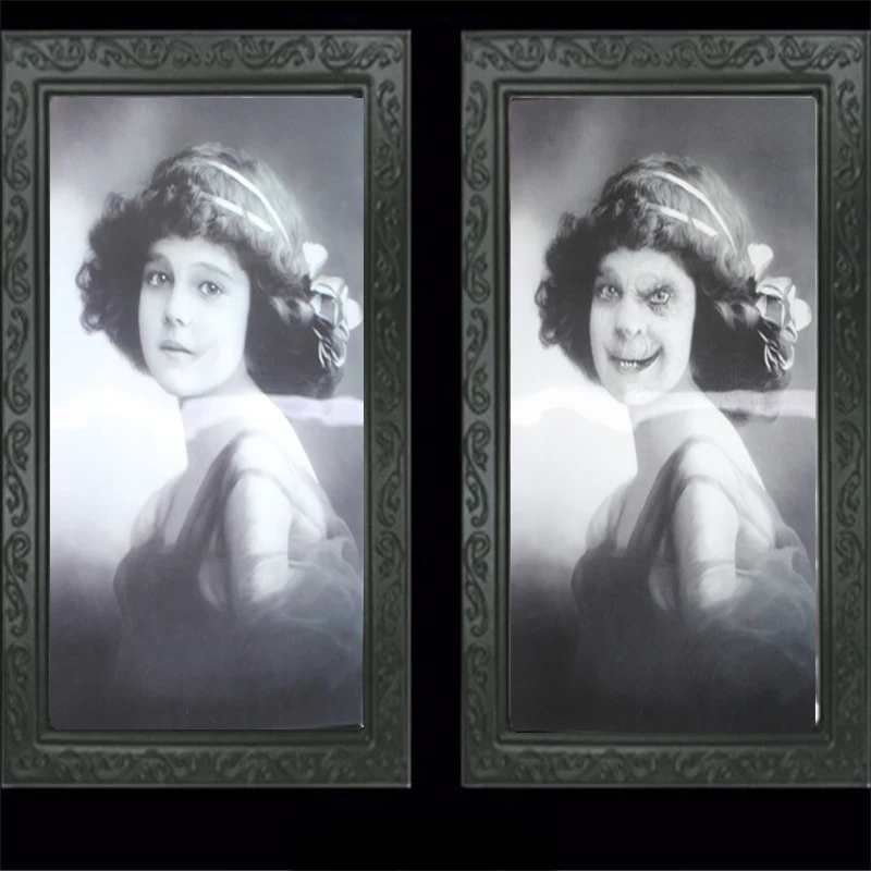 3D фоторамка с изображением призрака рамки для фотографий ужасов меняющее лицо