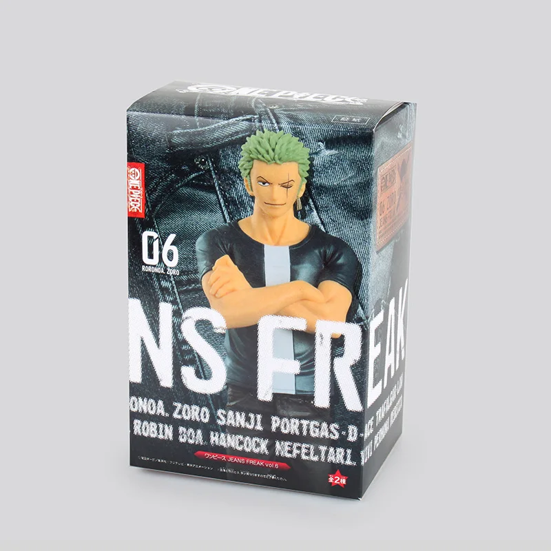 

2color Anime Action Figure ONE PIECE Roronoa Zoro Jeans Freak Ver PVC Model Kids Cartoon Zero Decoration Brinquedos Doll 17cm