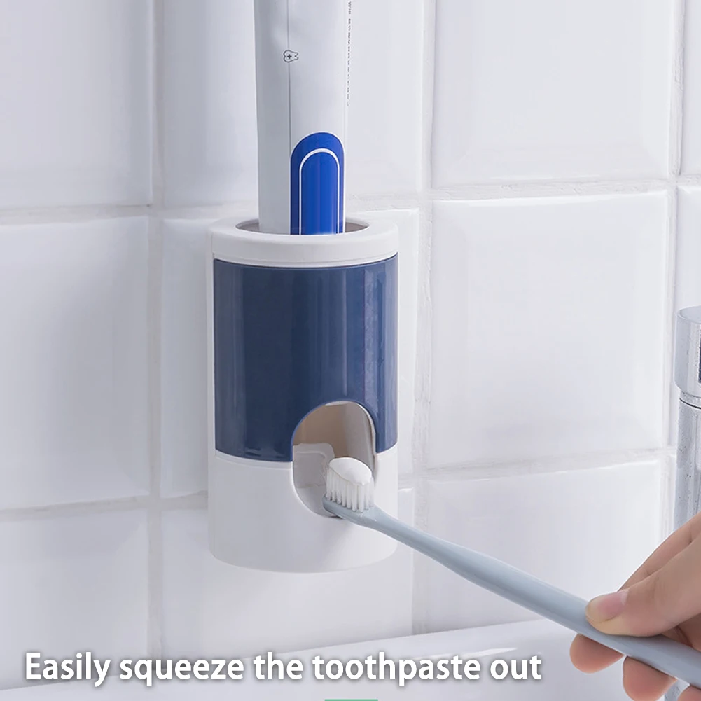 

Full Automatic Toothpaste Squeezer Wall Mounted Non Perforated Toothbrush Rack