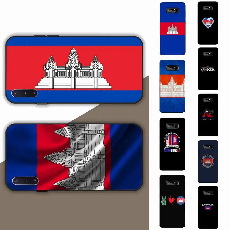 

Cambodia flag Phone Case for Samsung Note 5 7 8 9 10 20 pro plus lite ultra A21 12 72