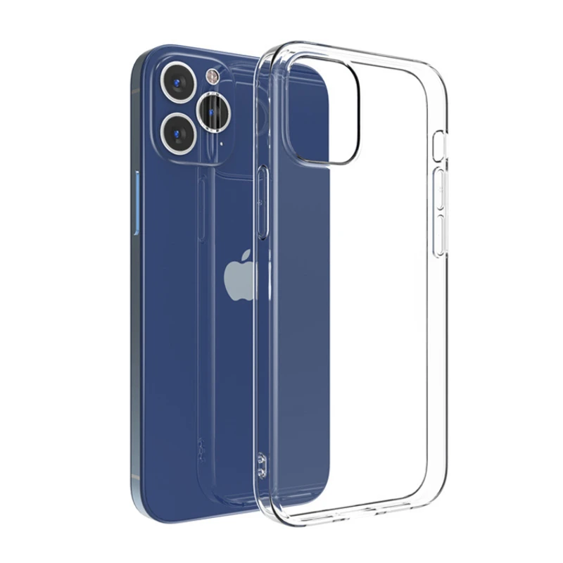 

2021 Anti-Yellowing Anti-Scratch Transparent Phone Case Shockproof TPU Bumper Cover for iPhone 11 12 X XS XR XS Max