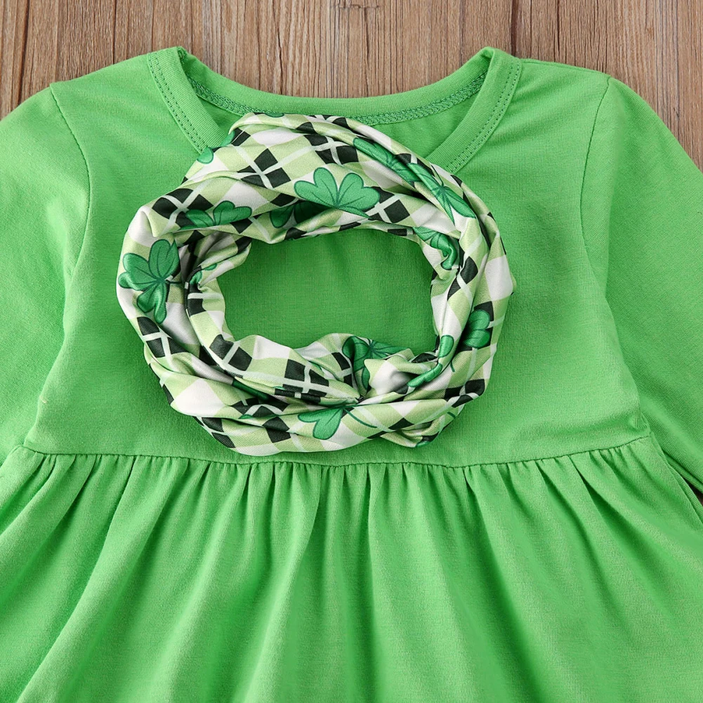 Комплект одежды из 3 предметов для маленьких девочек платье с оборками и длинными