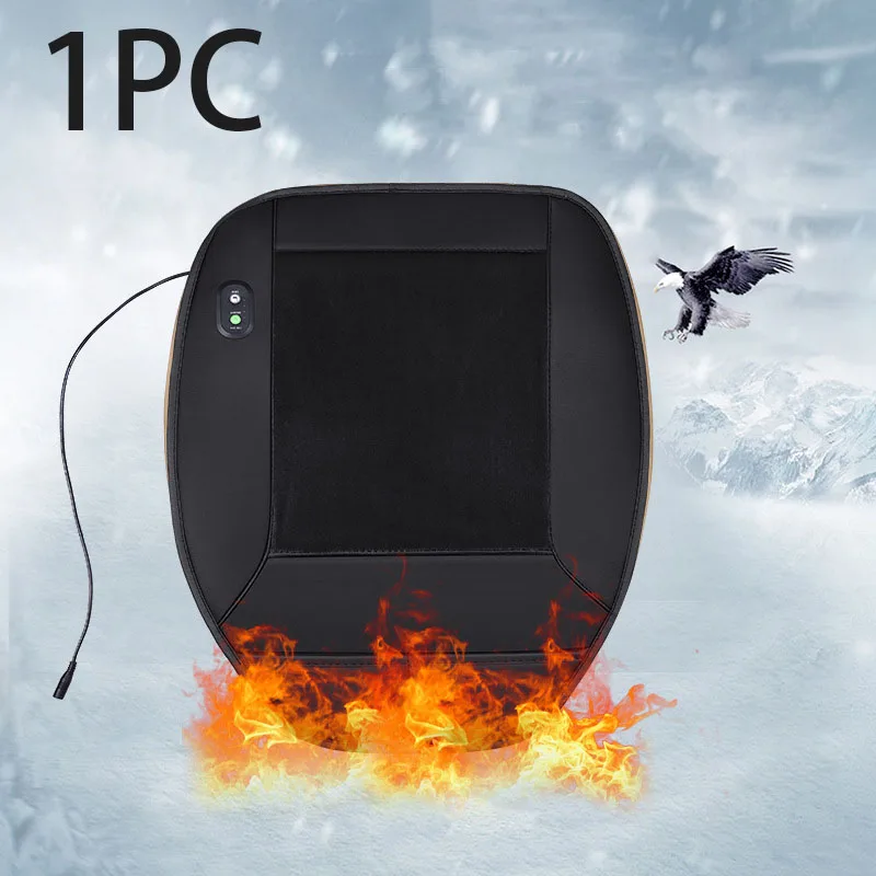 

Heating Car Seat Cover Winter Car Heated Seat Covers Cushion Switch Control Heater for Automobiles Interior Heat Pad Accessories