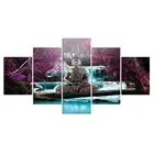 Абстрактный буддийский лес 5 шт. HD постер художественный настенный домашний декор холст печать 5 панелей картины без рамы для гостиной