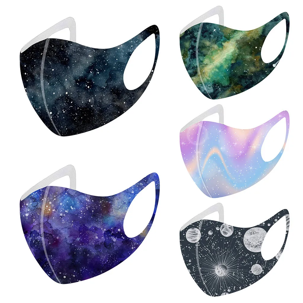 Маска для 5 шт. противовирусных инфекций Рождественская маска с принтом взрослых