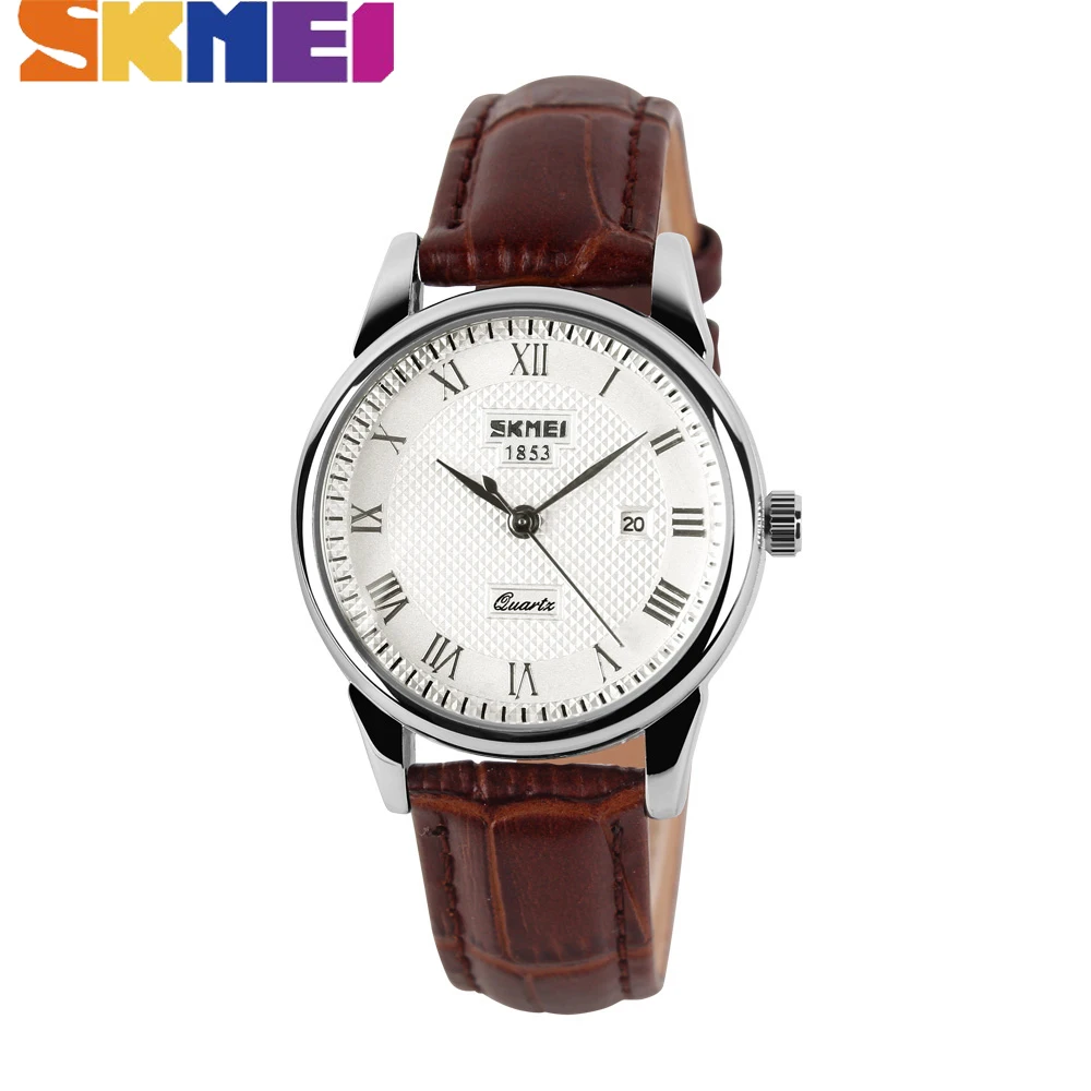 

SKMEI Quartz Watch Women Couples Men Top Brand Luxury Time Date Clock Fashion Classic Woman's Watch Wrist relogio feminino 9058