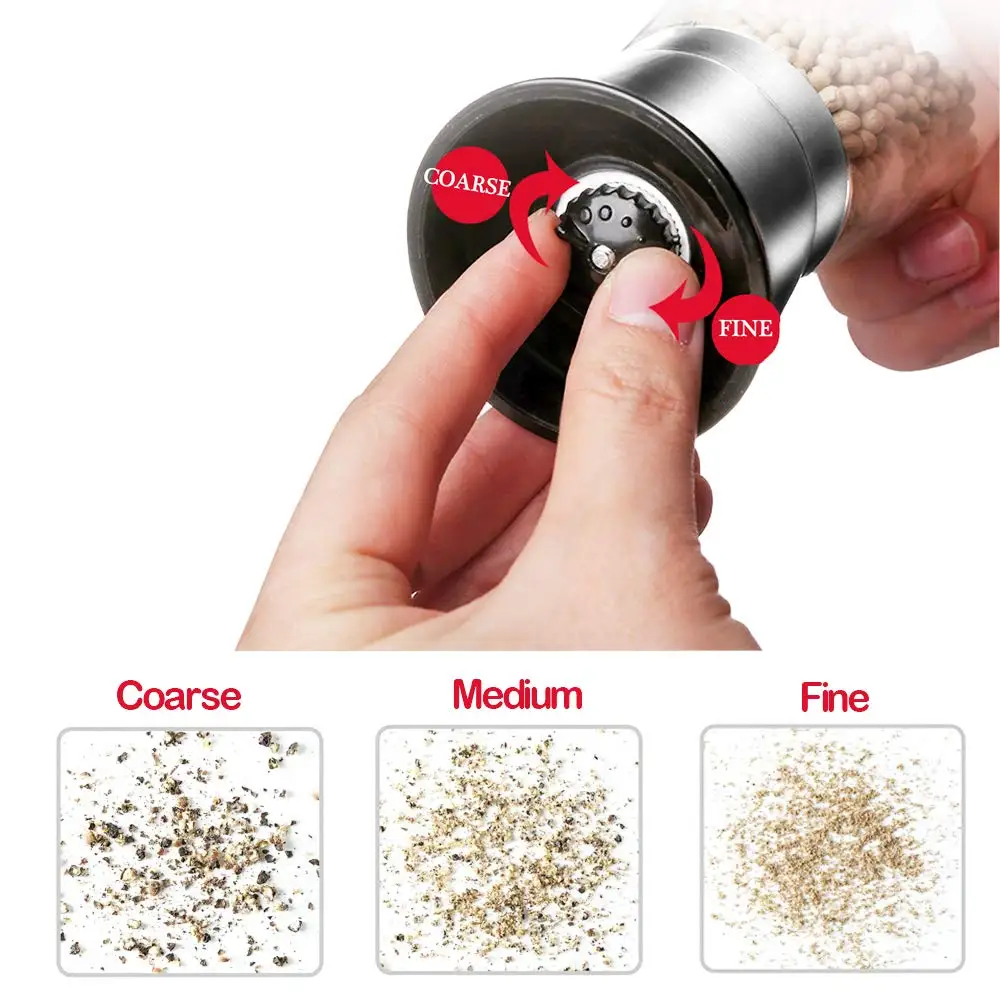 2 шт./компл. Нержавеющая сталь Соль и Перец Измельчители Muller Регулируемый