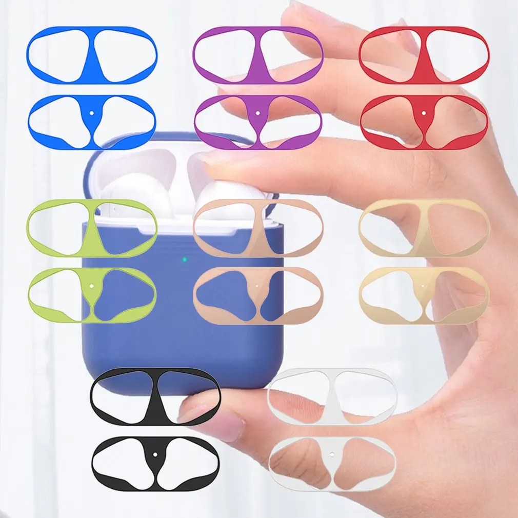 

Protective Sticker Case Skin Dust-proof Dust Guard for Apple Airpods Earphones Charging Box