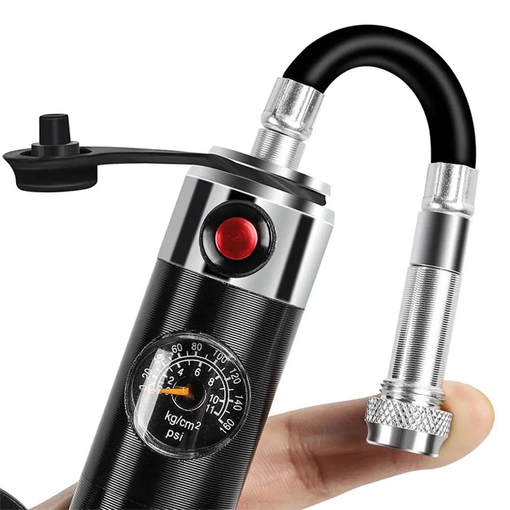 

WEST BIKING Lightweight High-pressure Bicycle Pump Air Pressure Gauge Bidirectional Pumping Inflatable Riding Equipment