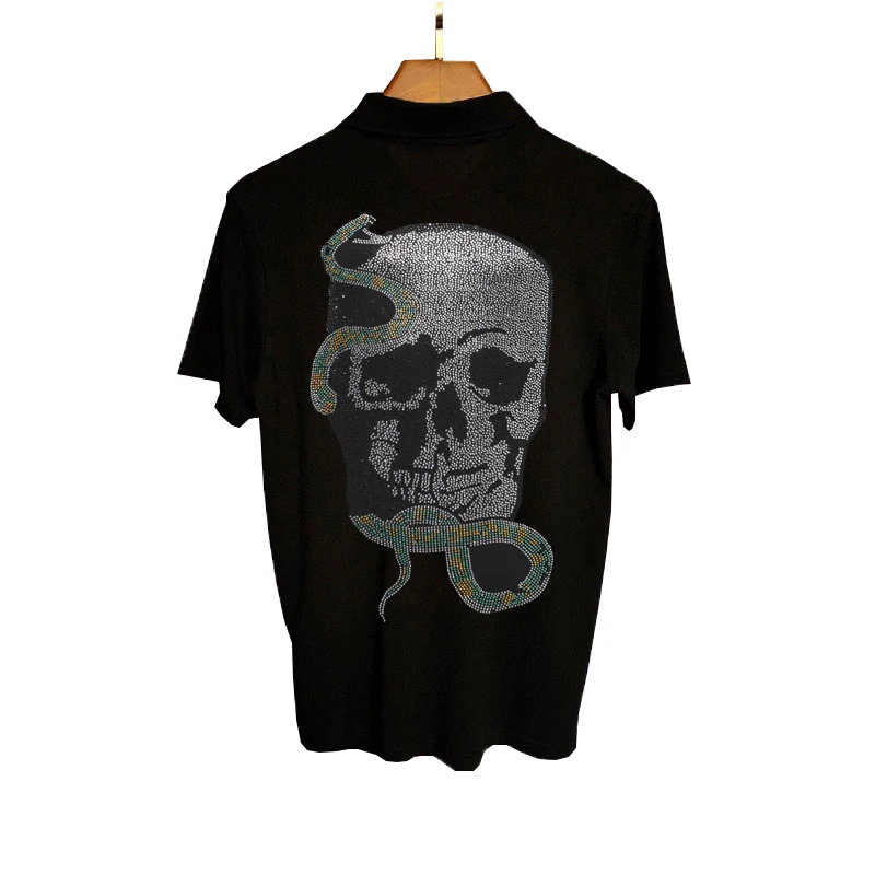 

Customized Youth Hot Diamond Design Pure Color Sports Shirt Golf T-Shirt Fashion Summer Men's Polo