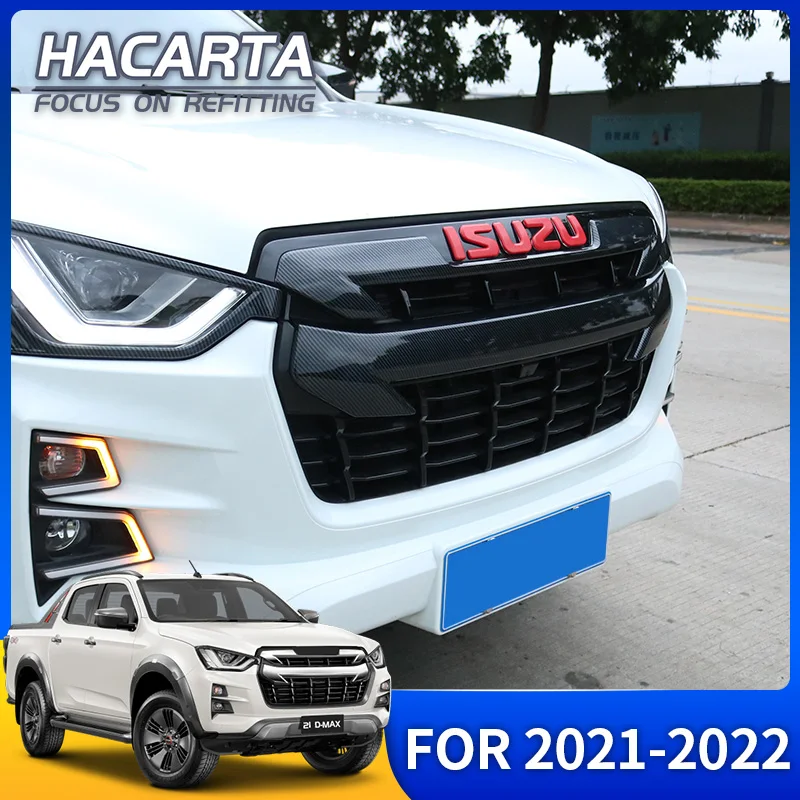 Для модели 2021-2022 Isuzu D-max передняя решетка с логотипом красными буквами наклейки