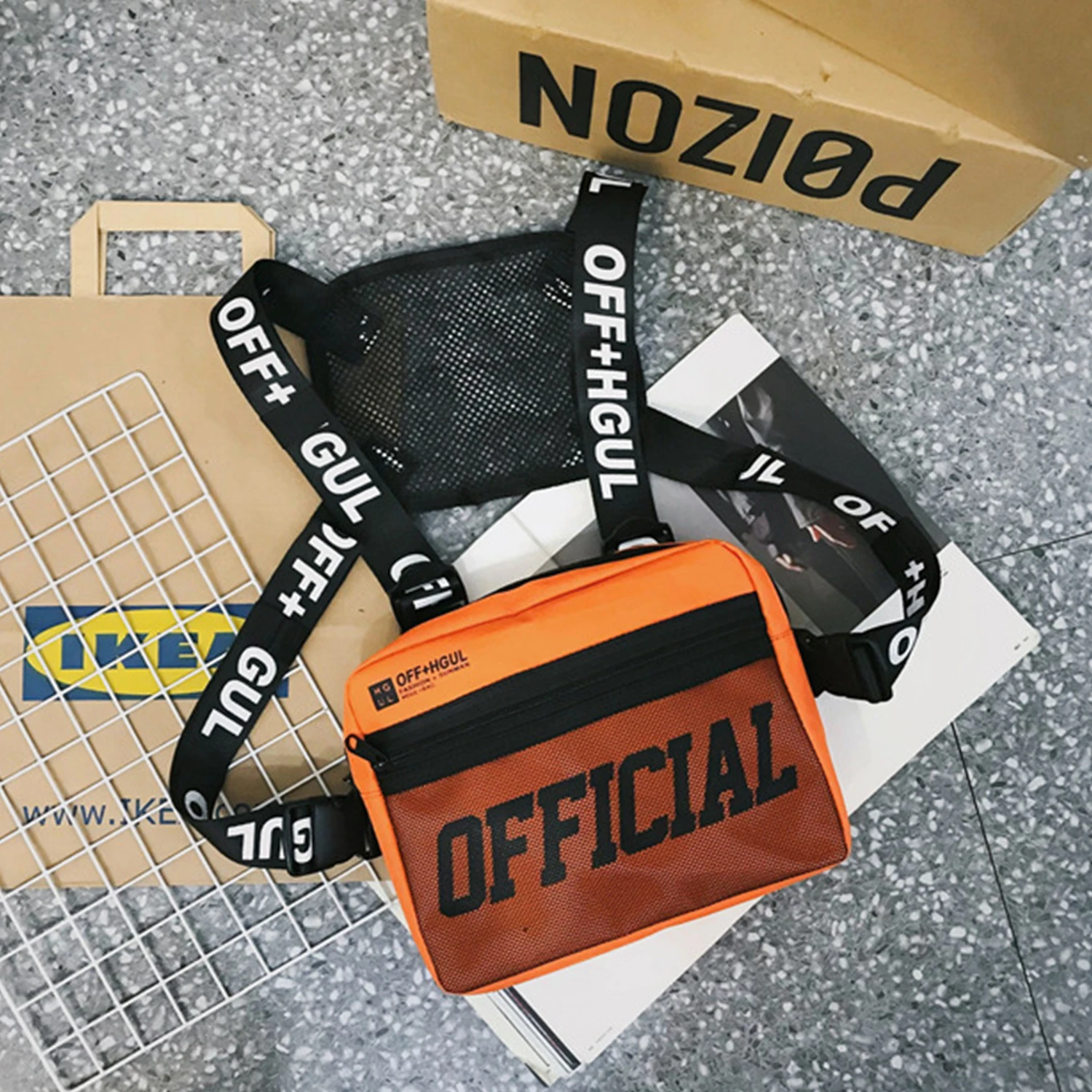 AELFRIC уличная одежда тактический жилет стиль хип-хоп стандартная сумка для мужчин