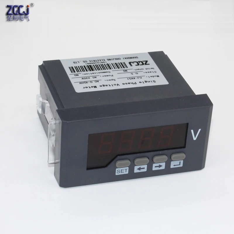 True RMS AC220V питание цифровой вольтметр Панель вольтметр переменного тока диапазон переменного тока 0-450 в вольтметр CJ-AV51