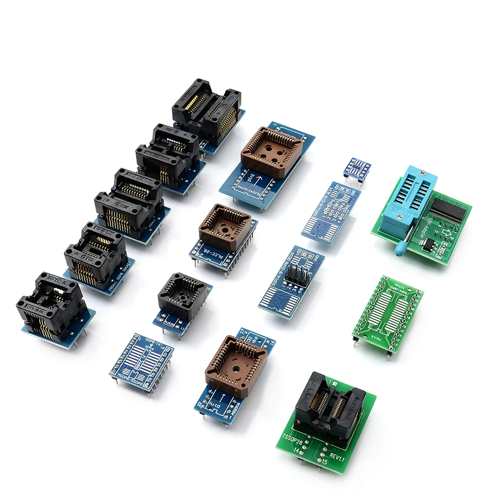 2021 Original minipro V10.22 TL866II Plus programmer+12 adapters better than TL866CS/TL866A programmer USB Free Shipping |
