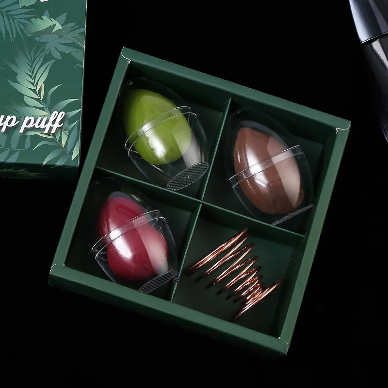 Профессиональная косметическая губка для макияжа подарочный набор с держателем