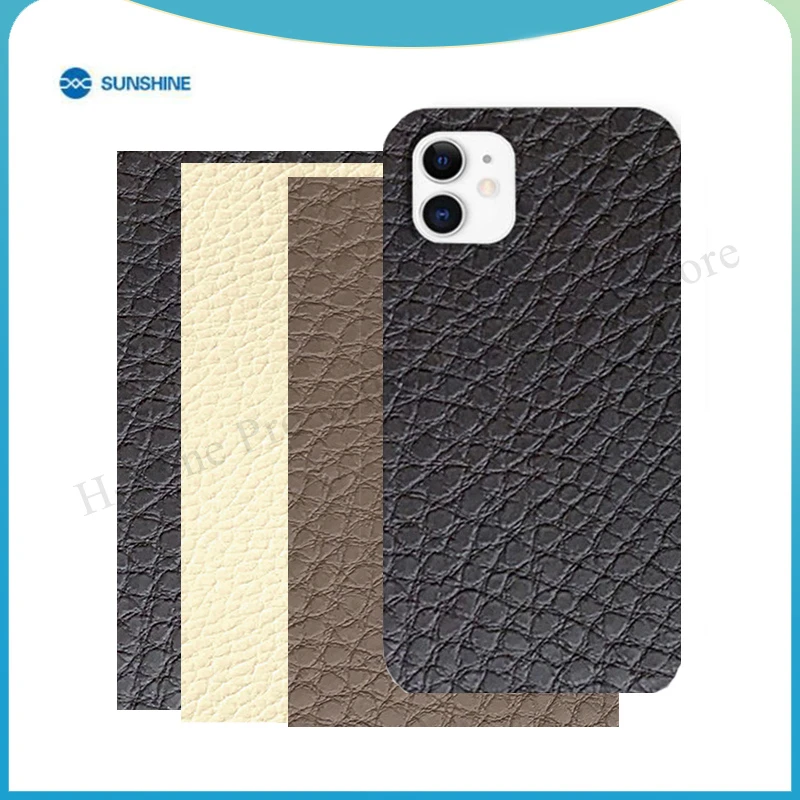 

SUNSHINE 50pcs SS-057D backcover sticker leather For SS-890C for iPhone Samsung All Mobile Phone back glass Protective Film